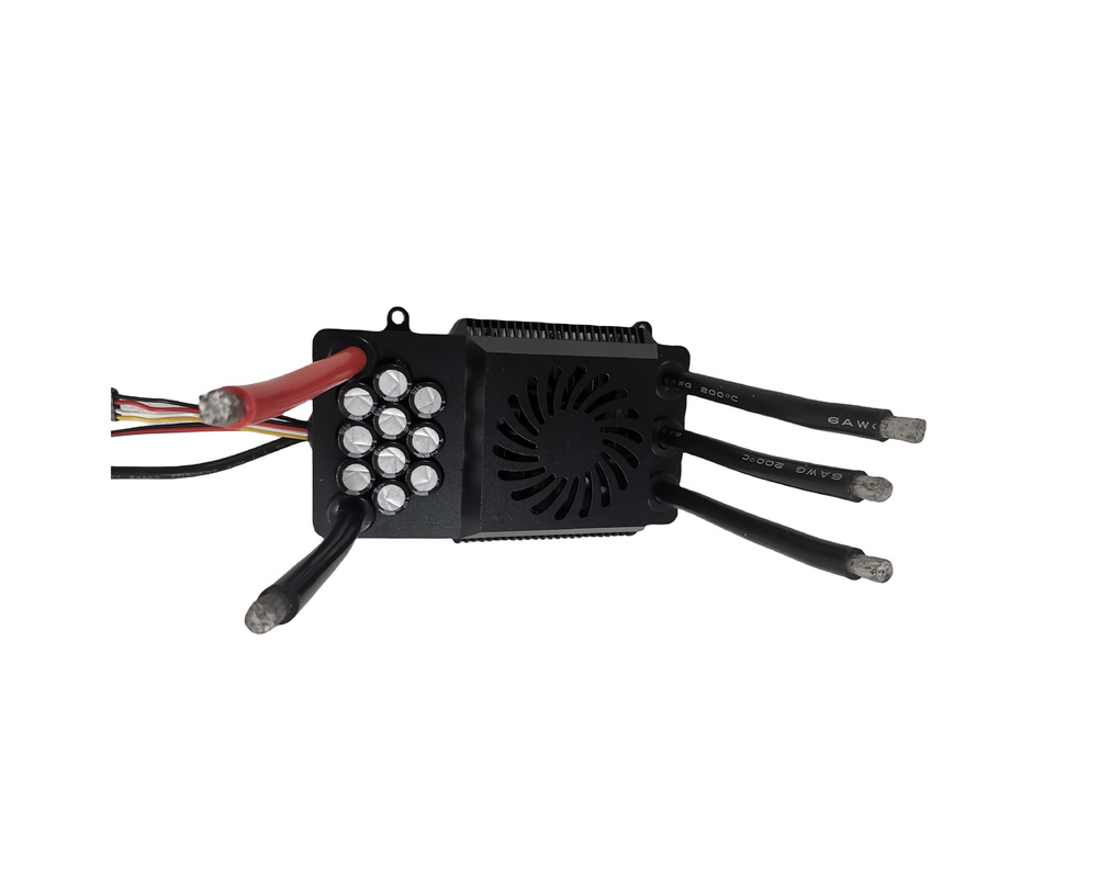 2024 New Flier 12S/14S/16S 400A ESC Brushless Controller Mental Box Housing 7.4V BEC ON/OFF Switch for RC Racing Car