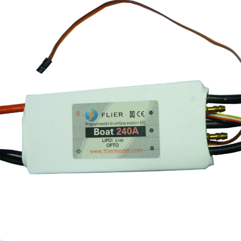 HV 22S 240A Brushless Powerful RC Boat ESC With White Heat Shrink 387g