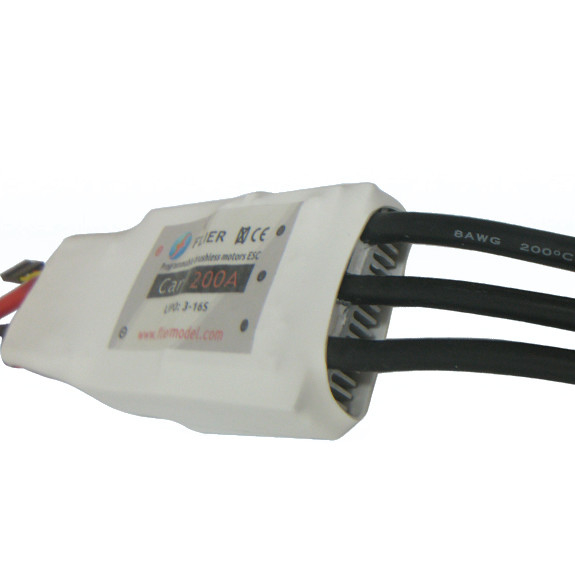 Professional 16S 200A RC Car ESC With Computer Programming Supported