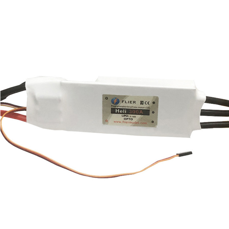 HV 16S 300A RC Helicopter Speed Brushless Controller Programming ESC With Aluminum Heat Sink
